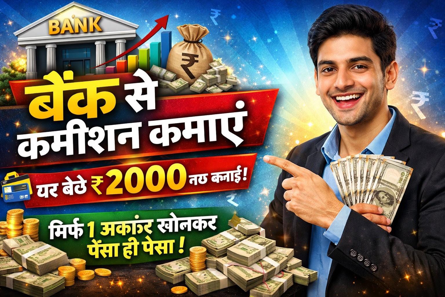 Bank Se Ghar Baithe Paise Kaise Kamaye