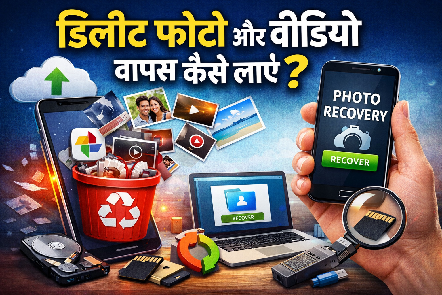 Delete Photo Kaise Wapas Laye
