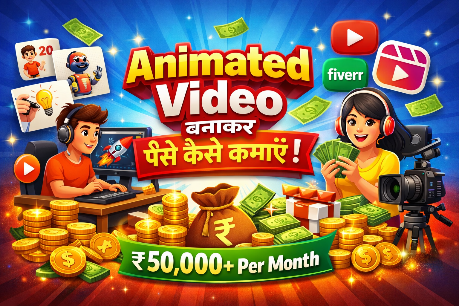 Animated Video Se Paise Kaise Kamaye