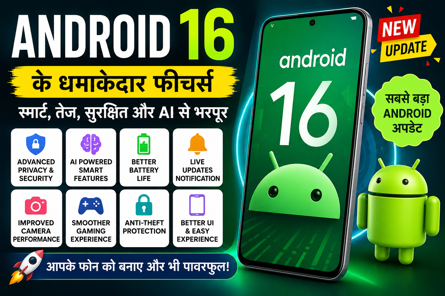 Android 16 Features in Hindi