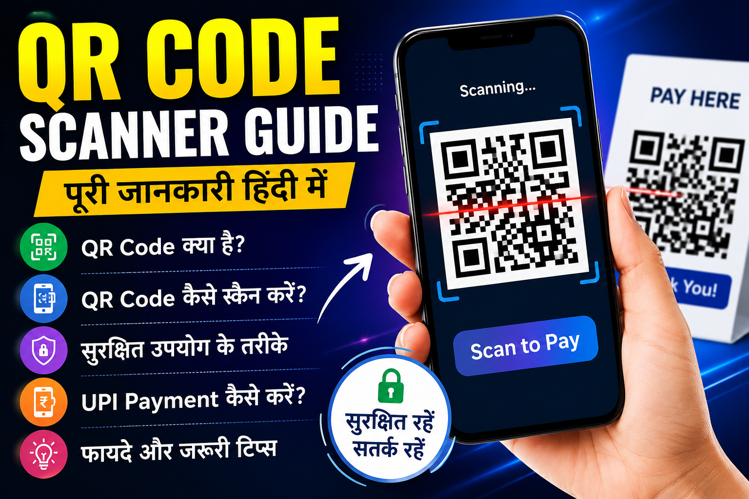 QR Code Scanner Guide in Hindi