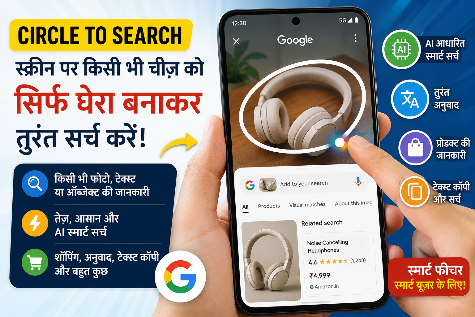 Circle to Search Feature in Hindi