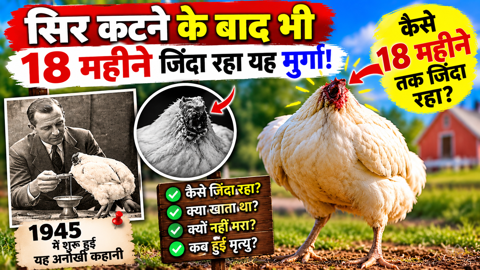 Mike The Headless Chicken Story In Hindi