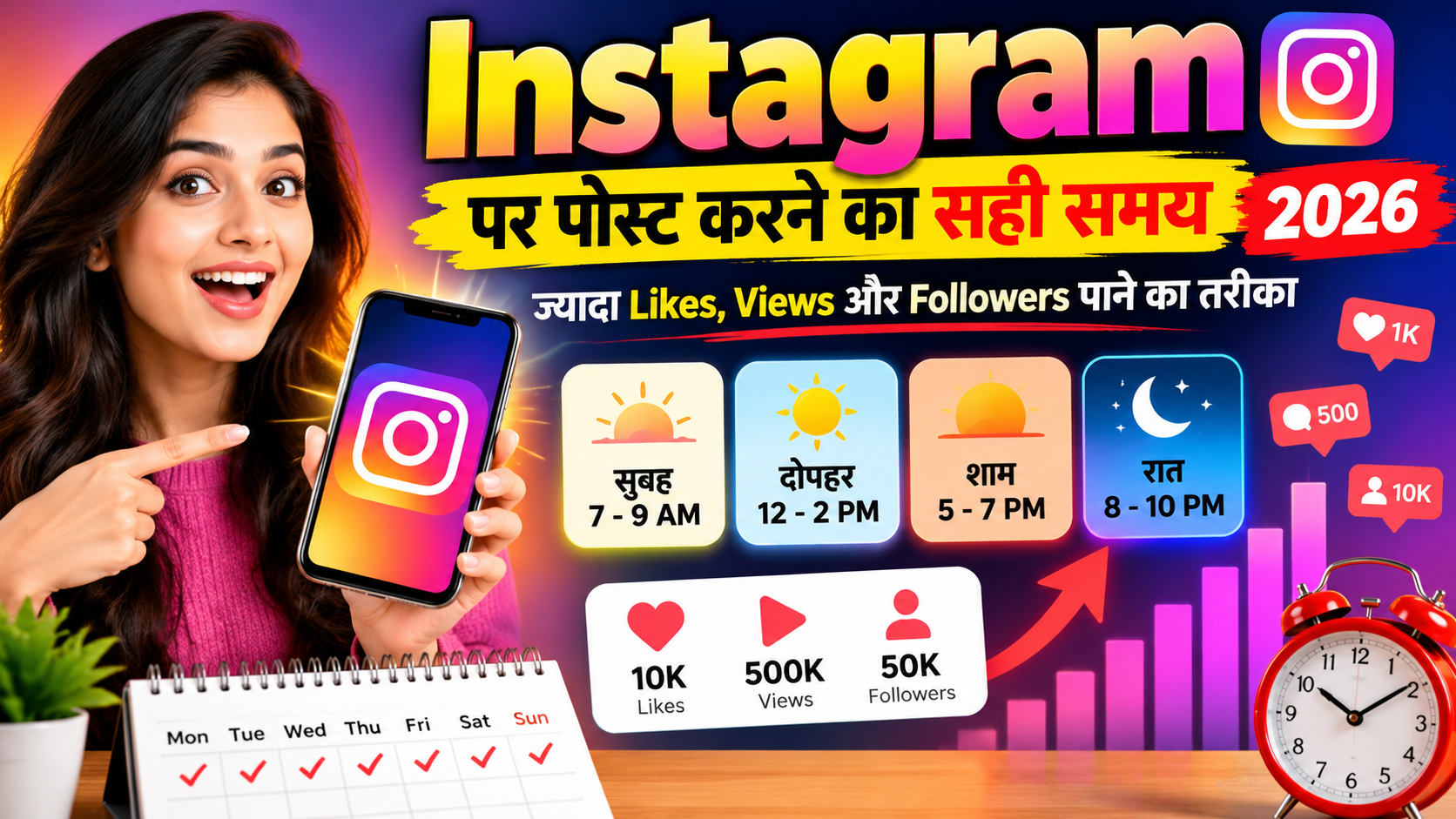 Instagram Post Karne Ka Best Time India